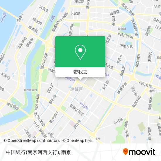 中国银行(南京河西支行)地图