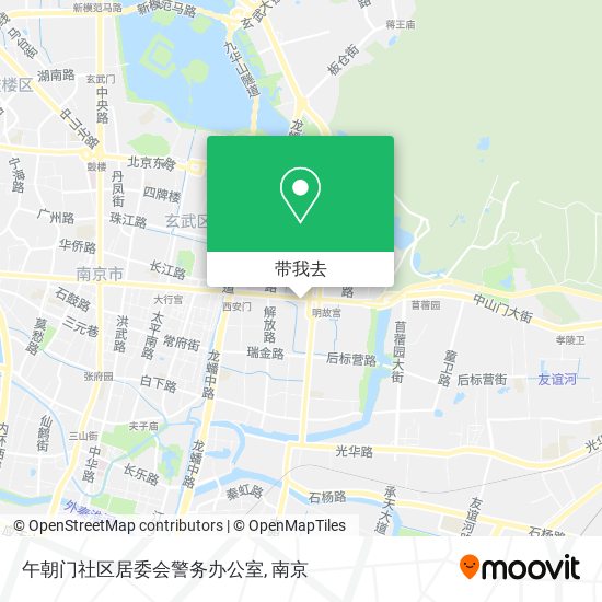 午朝门社区居委会警务办公室地图