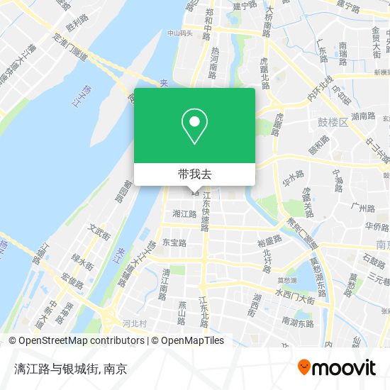 漓江路与银城街地图