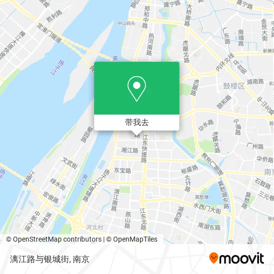 漓江路与银城街地图