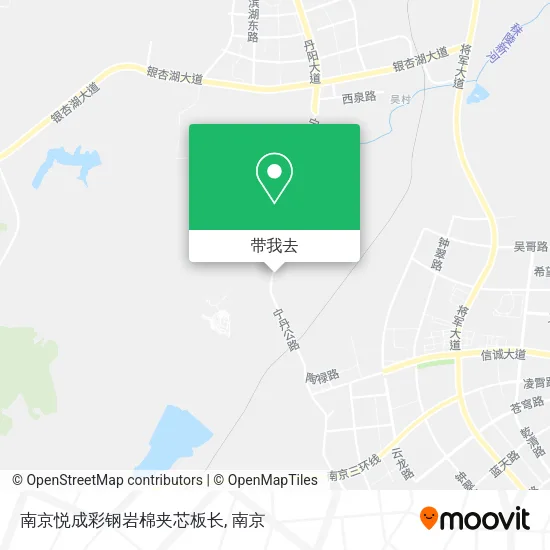 南京悦成彩钢岩棉夹芯板长地图