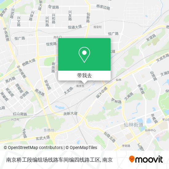 南京桥工段编组场线路车间编四线路工区地图