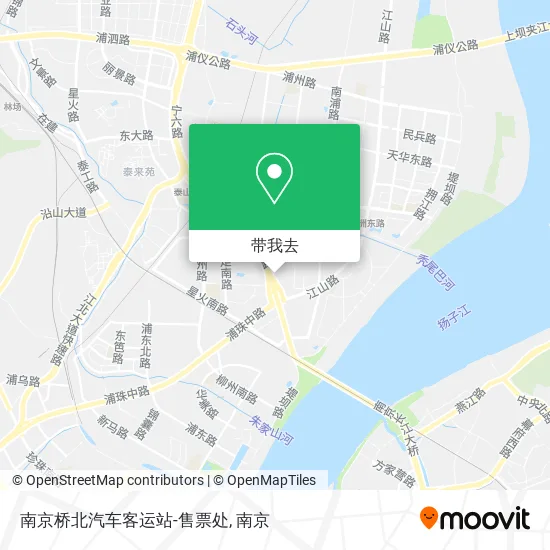 南京桥北汽车客运站-售票处地图