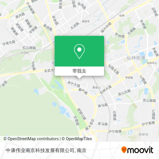 中康伟业南京科技发展有限公司地图