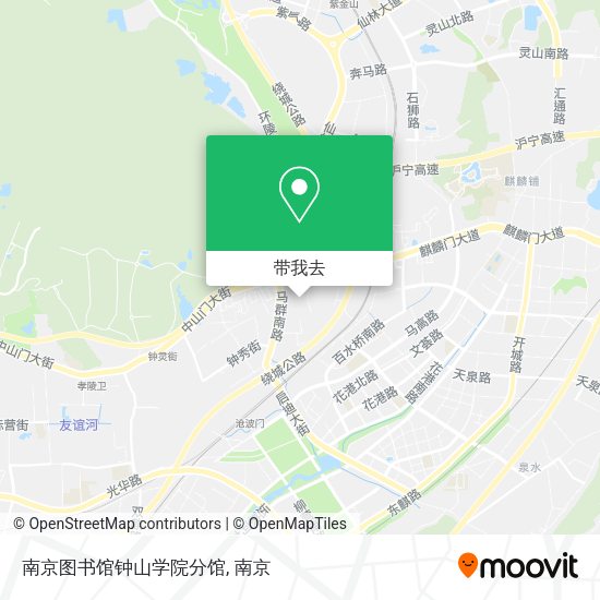 南京图书馆钟山学院分馆地图