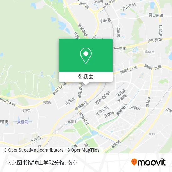 南京图书馆钟山学院分馆地图