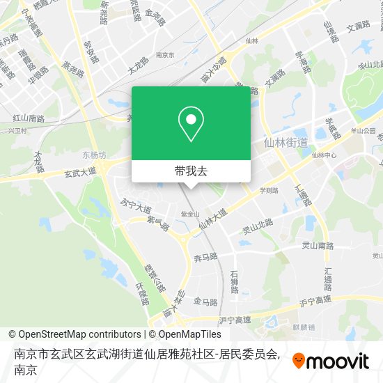 南京市玄武区玄武湖街道仙居雅苑社区-居民委员会地图