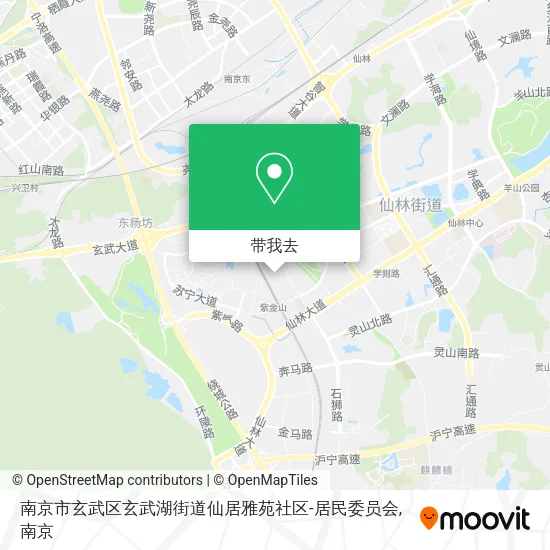 南京市玄武区玄武湖街道仙居雅苑社区-居民委员会地图
