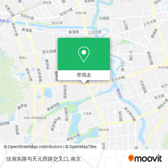 佳湖东路与天元西路交叉口地图