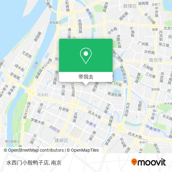 水西门小殷鸭子店地图