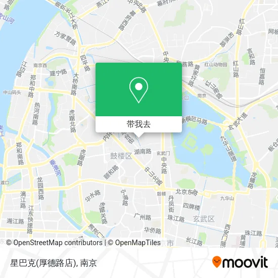 星巴克(厚德路店)地图