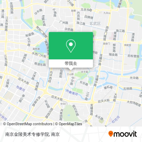 南京金陵美术专修学院地图