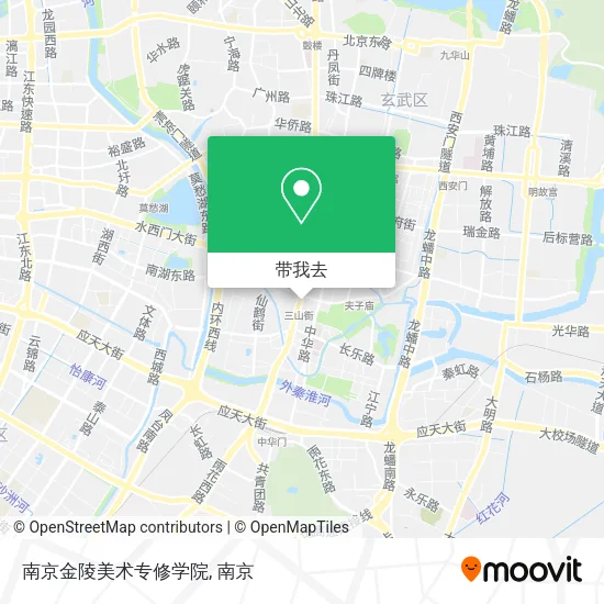 南京金陵美术专修学院地图