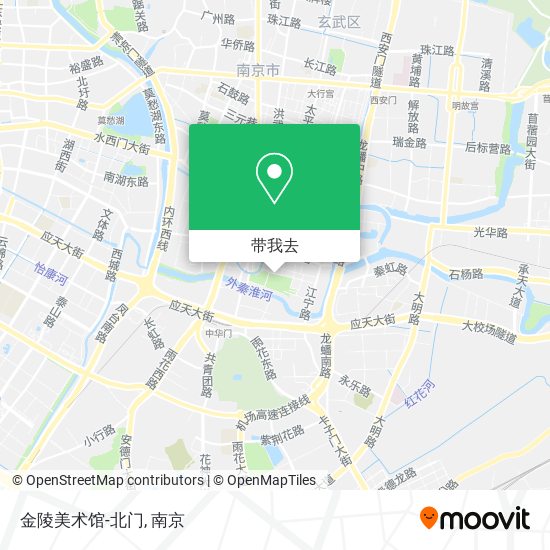金陵美术馆-北门地图
