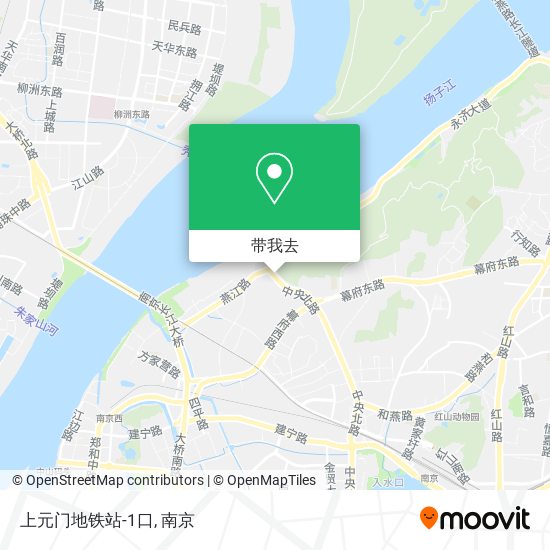 上元门地铁站-1口地图