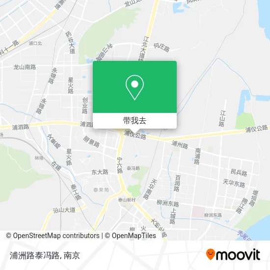 浦洲路泰冯路地图