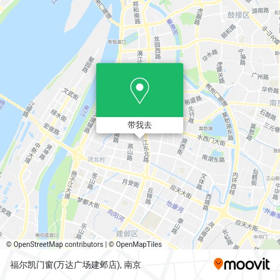 福尔凯门窗(万达广场建邺店)地图
