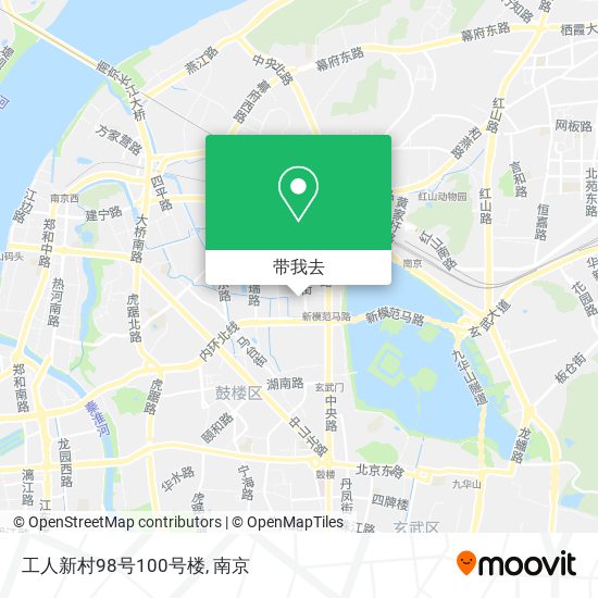 工人新村98号100号楼地图