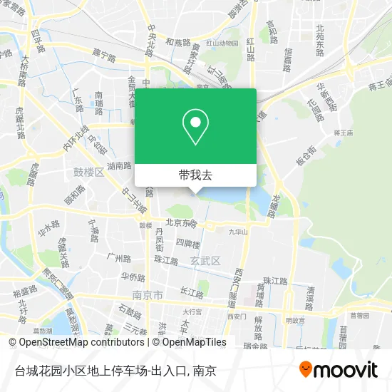 台城花园小区地上停车场-出入口地图