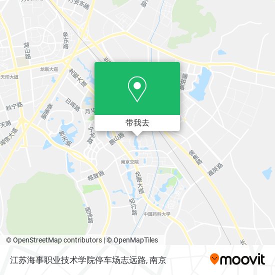 江苏海事职业技术学院停车场志远路地图