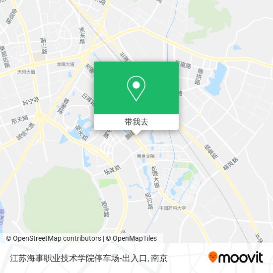 江苏海事职业技术学院停车场-出入口地图