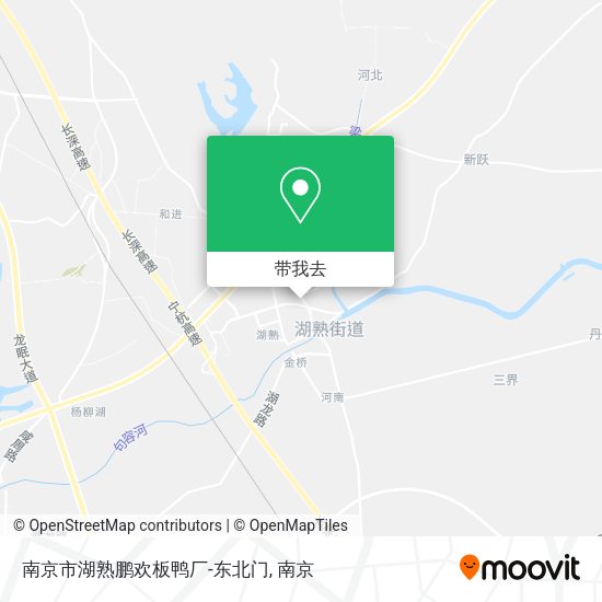 南京市湖熟鹏欢板鸭厂-东北门地图