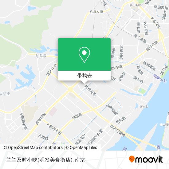 兰兰及时小吃(明发美食街店)地图