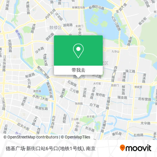 德基广场·新街口站6号口(地铁1号线)地图
