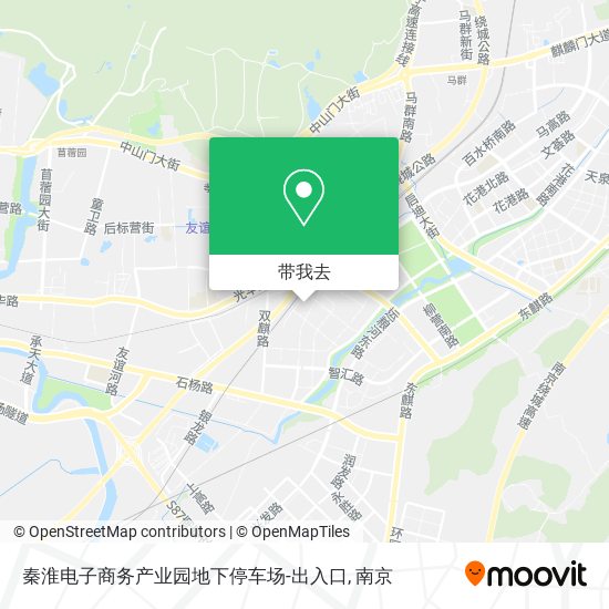 秦淮电子商务产业园地下停车场-出入口地图