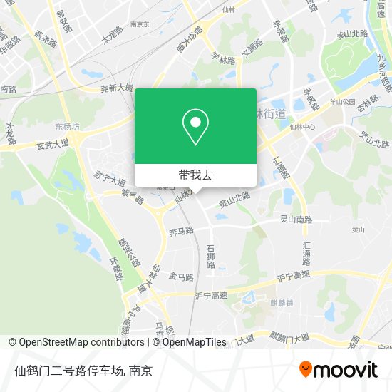 仙鹤门二号路停车场地图