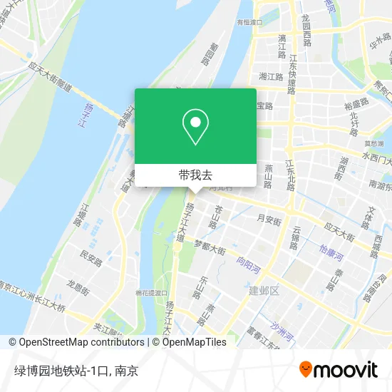 绿博园地铁站-1口地图