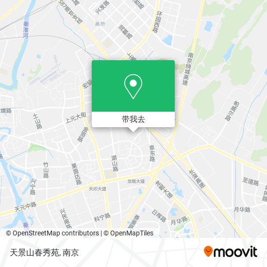天景山春秀苑地图