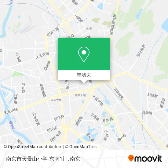 南京市天景山小学-东南1门地图