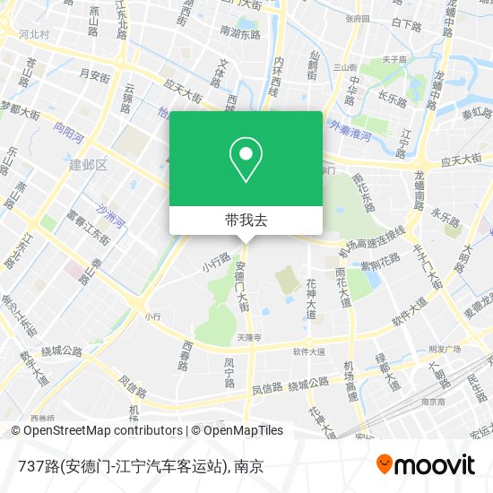 737路(安德门-江宁汽车客运站)地图