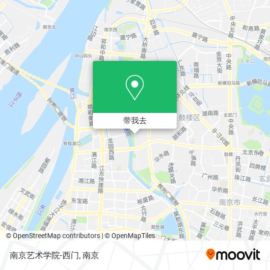 南京艺术学院-西门地图