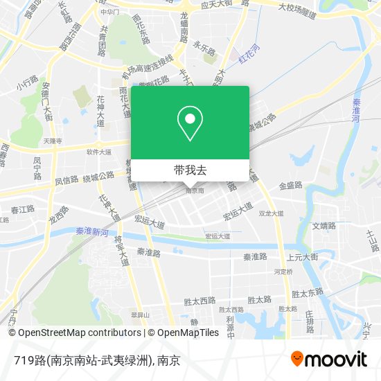 719路(南京南站-武夷绿洲)地图
