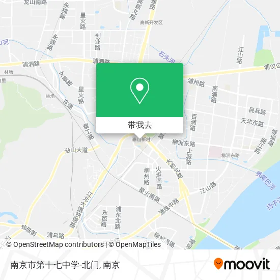 南京市第十七中学-北门地图