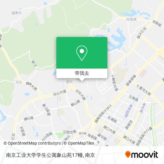 南京工业大学学生公寓象山苑17幢地图
