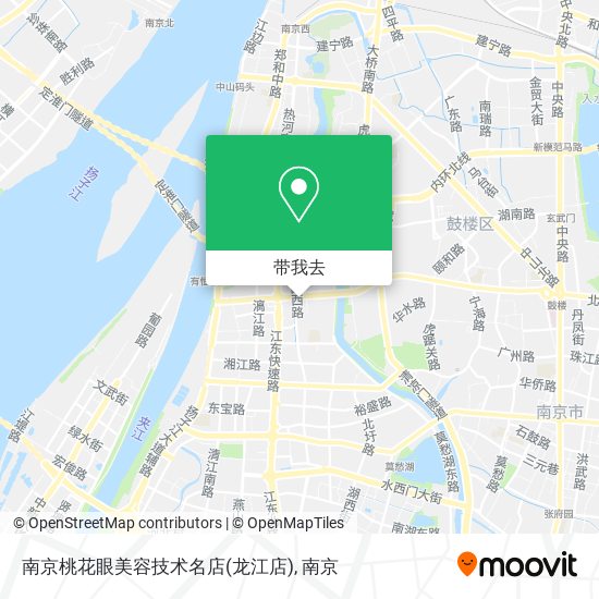 南京桃花眼美容技术名店(龙江店)地图