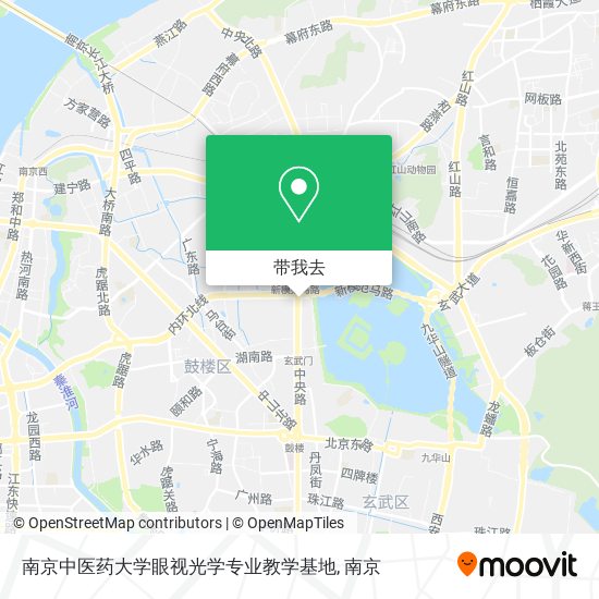 南京中医药大学眼视光学专业教学基地地图