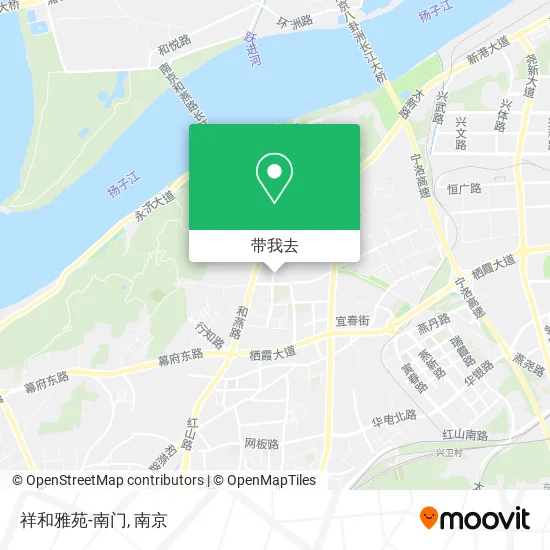 祥和雅苑-南门地图