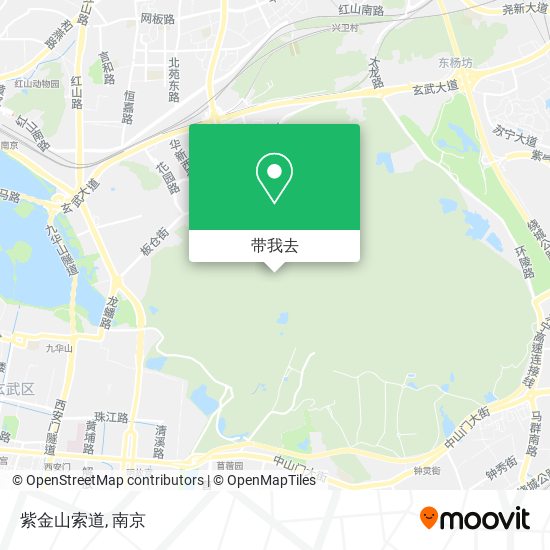 紫金山索道地图