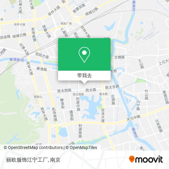 丽欧服饰江宁工厂地图