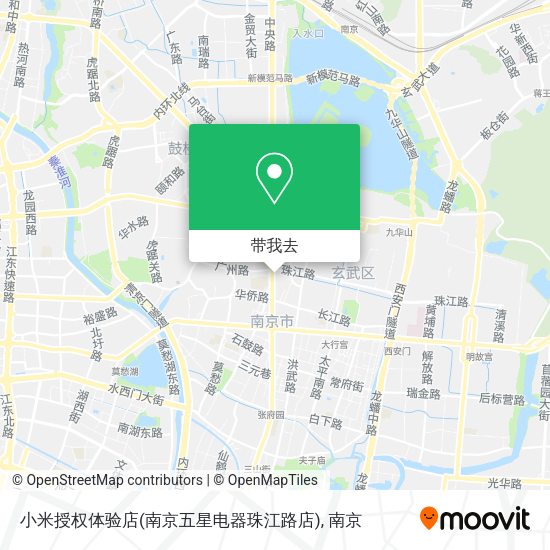 小米授权体验店(南京五星电器珠江路店)地图