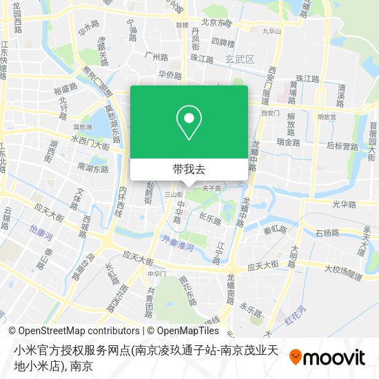 小米官方授权服务网点(南京凌玖通子站-南京茂业天地小米店)地图