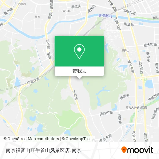 南京福音山庄牛首山风景区店地图