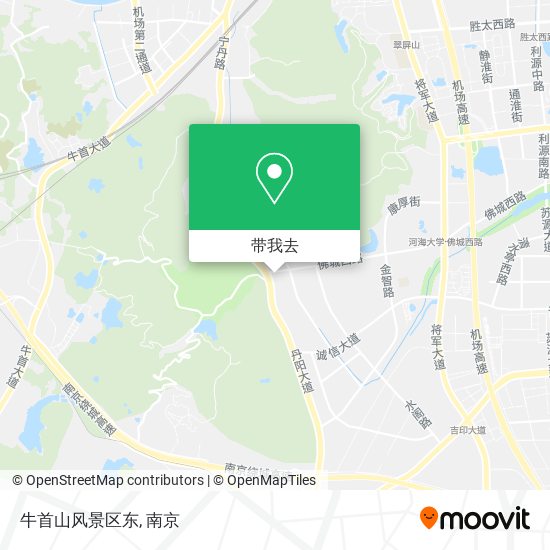 牛首山风景区东地图