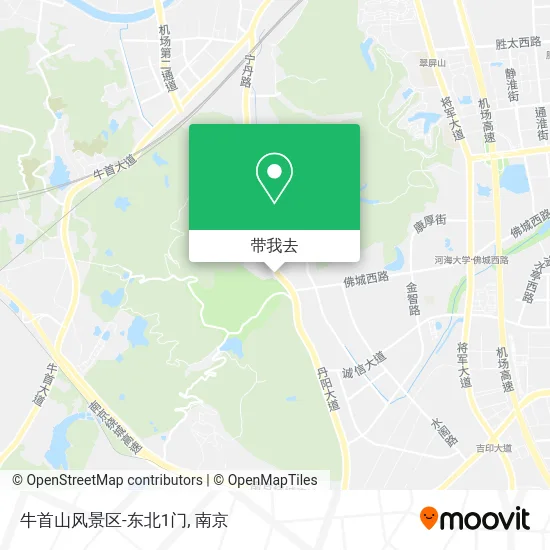 牛首山风景区-东北1门地图
