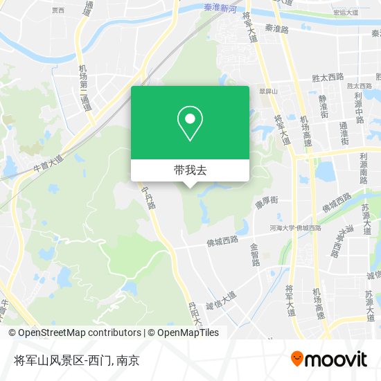 将军山风景区-西门地图