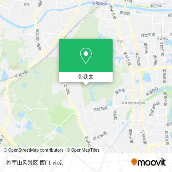 将军山风景区-西门地图